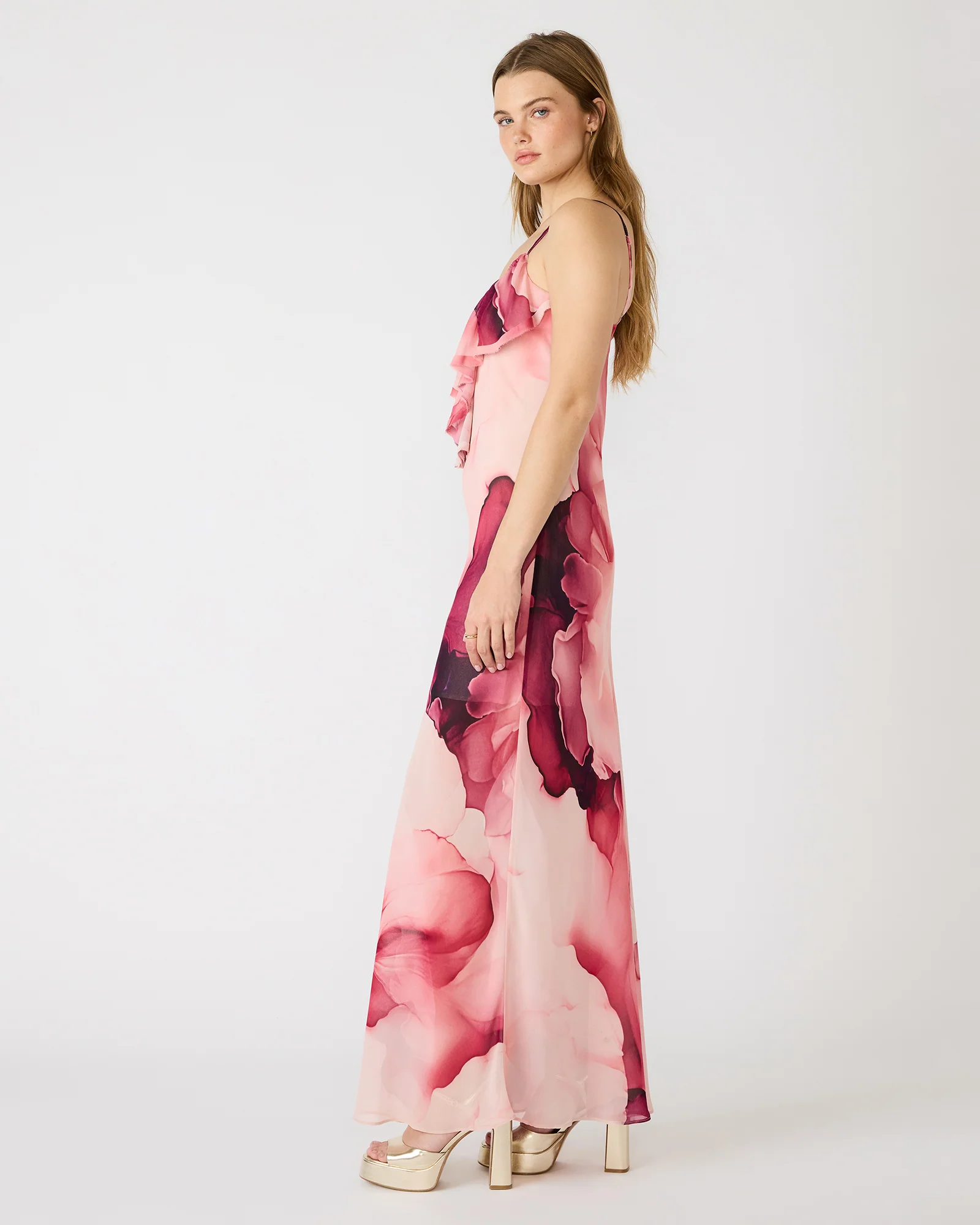 MAXINIA DRESS CORAL CLOUD - Image 3