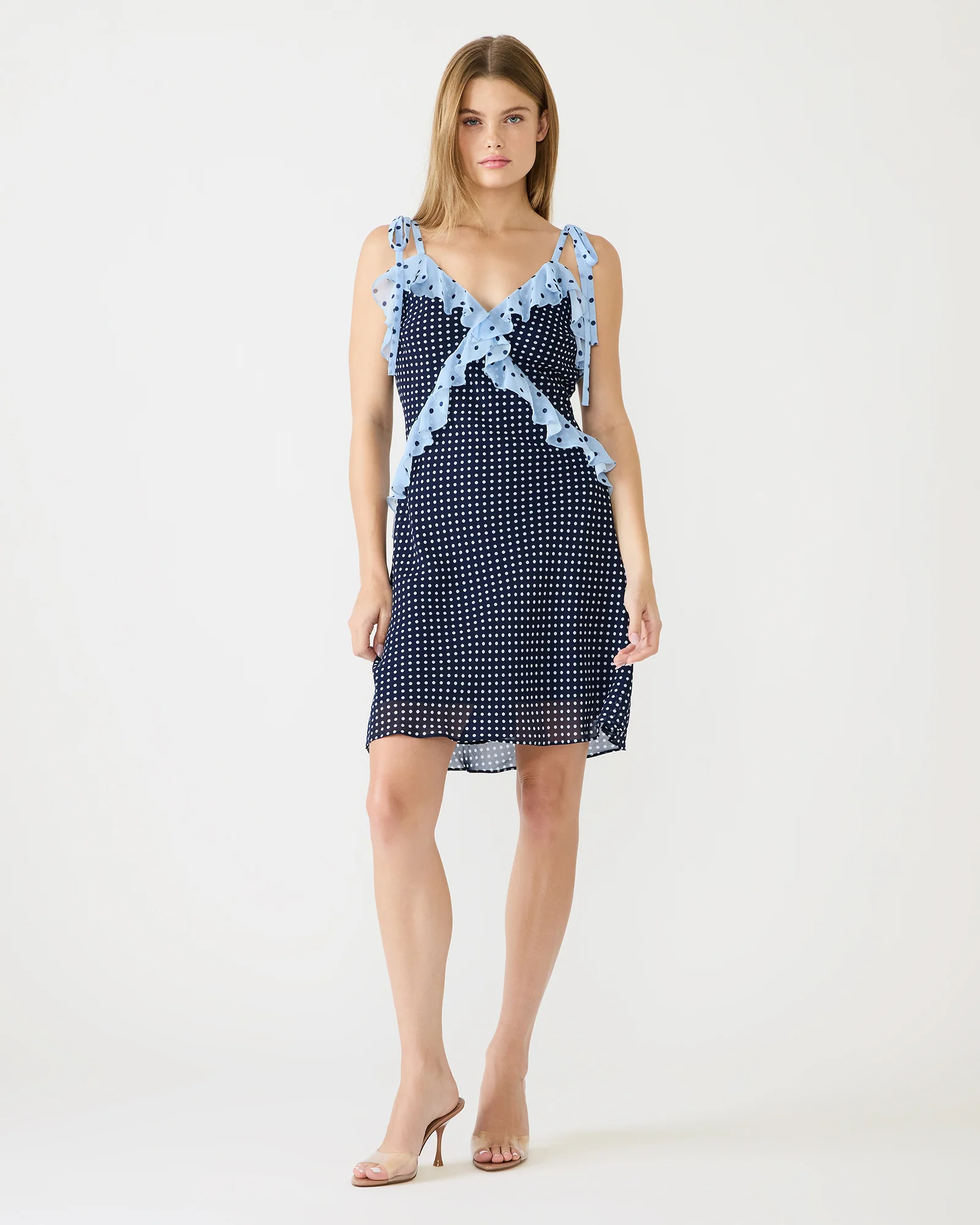 ADALINA MINI DRESS VINTAGE NAVY
