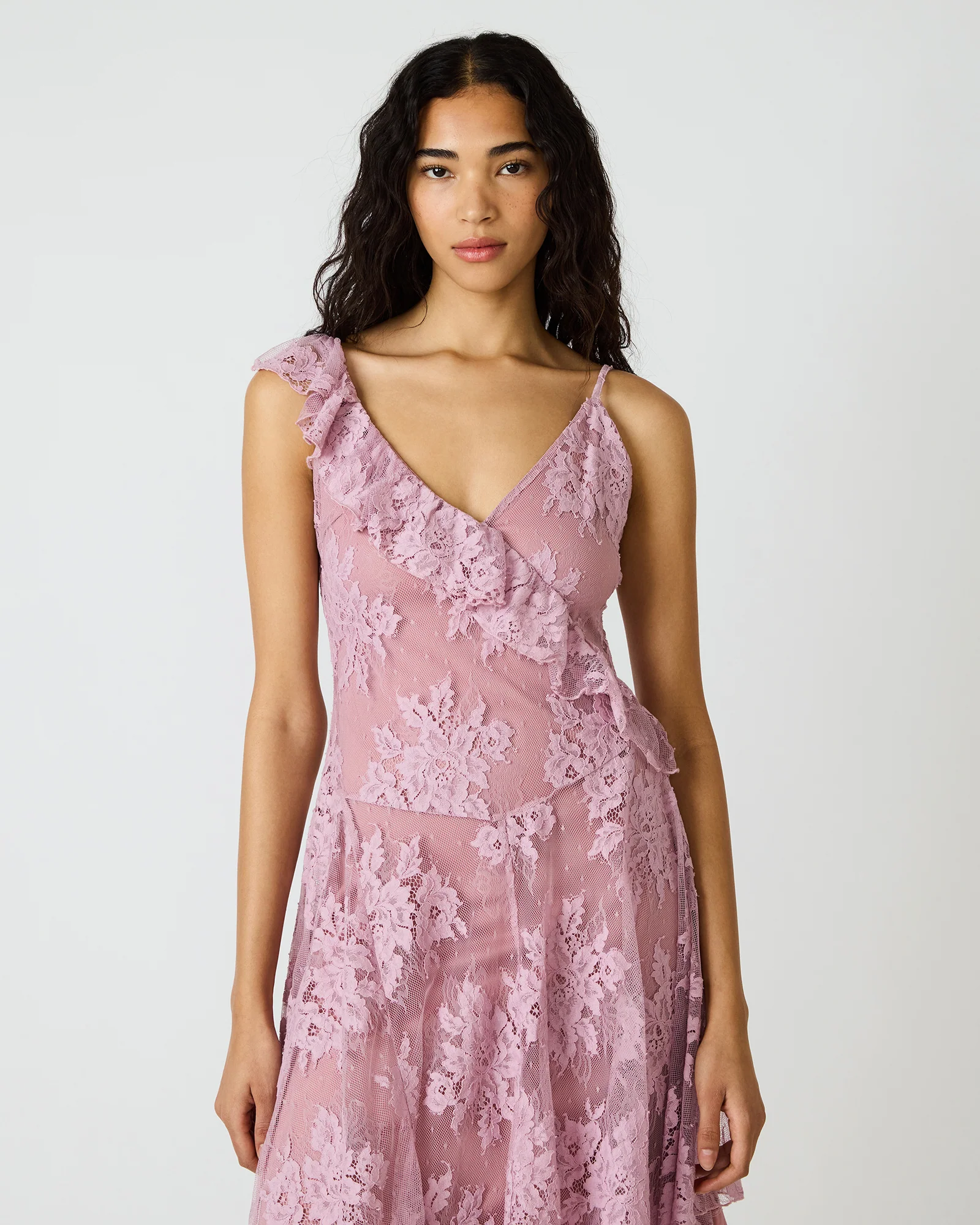 DARIELLA DRESS MAUVE SHADOWS - Image 2