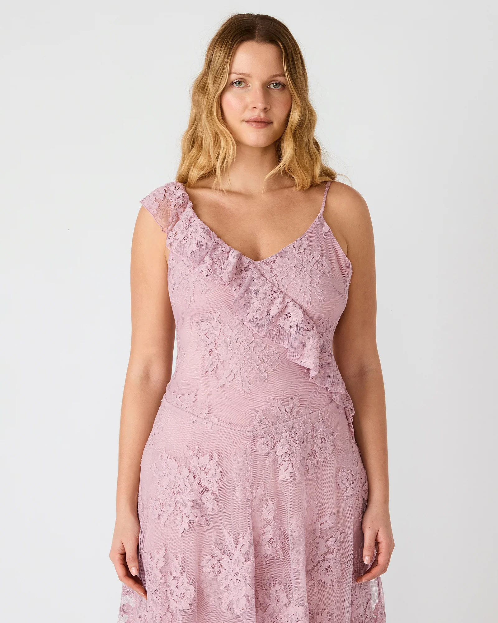 DARIELLA DRESS MAUVE SHADOWS - Image 7