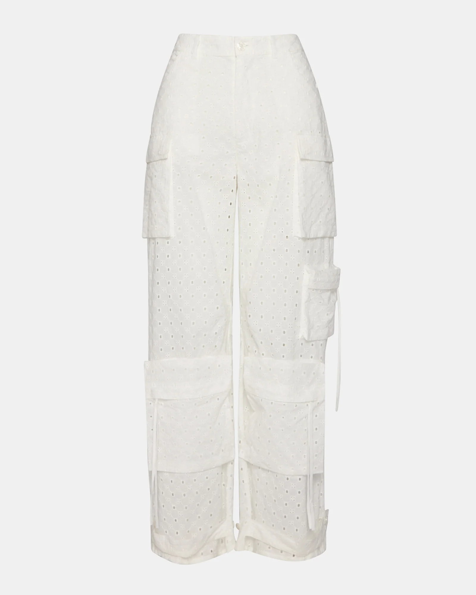 DUO PANT WHITE EYELET - Image 8