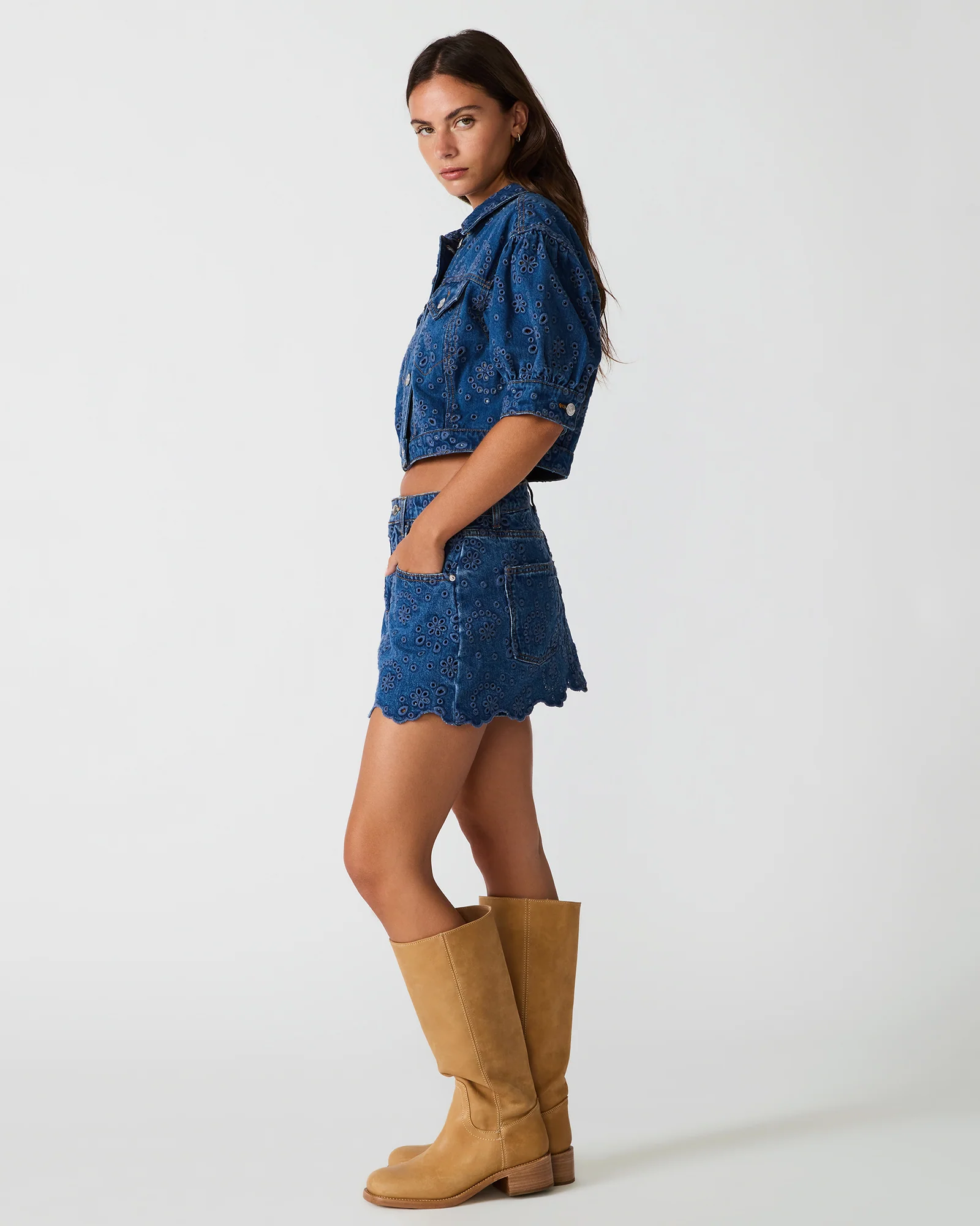 DELILAH SKORT BLUE DEPTHS - Image 3