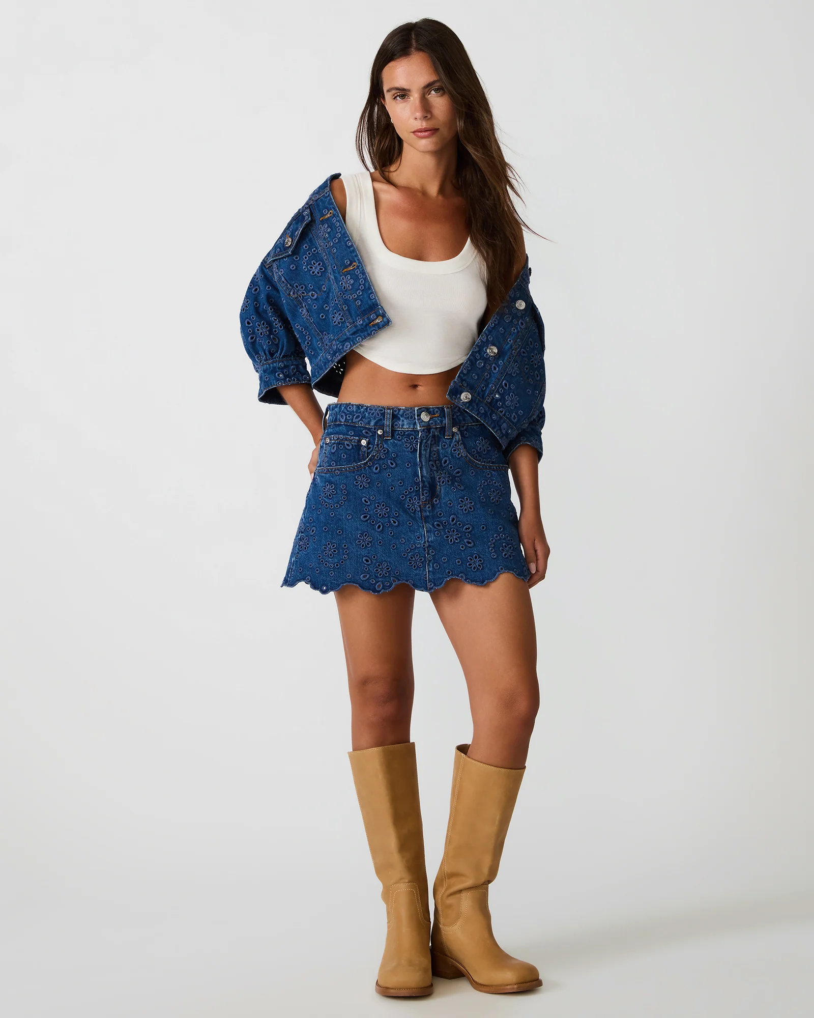 DELILAH SKORT BLUE DEPTHS - Image 6