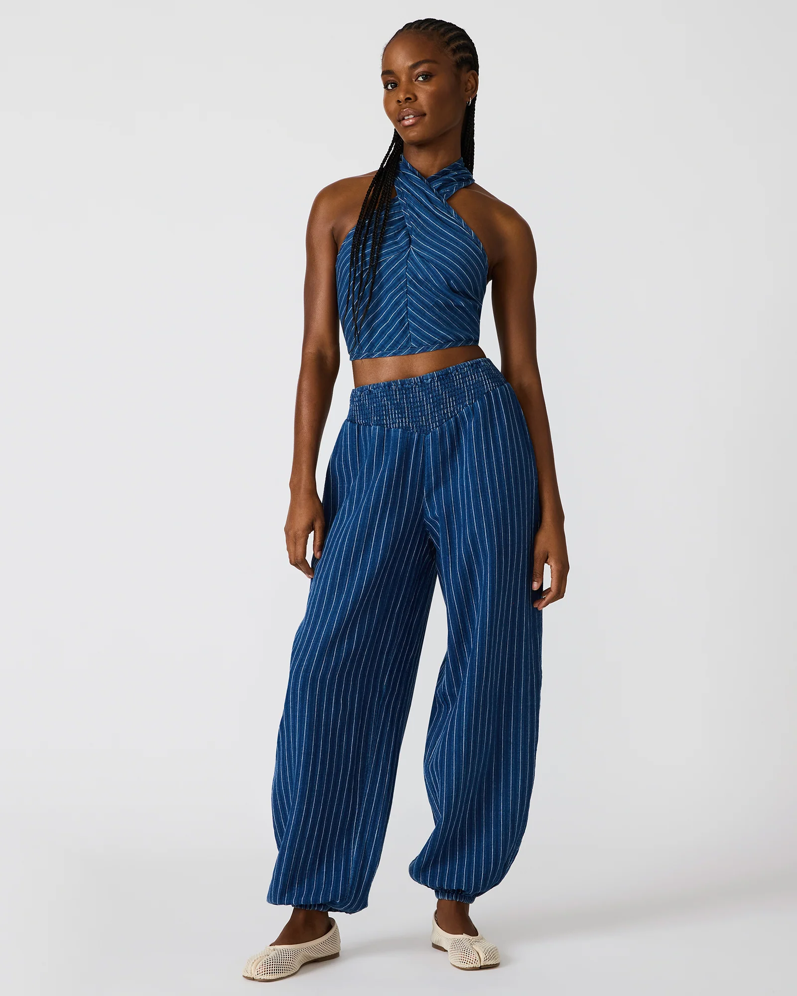 TILLIE PANT MIXED INDIGO