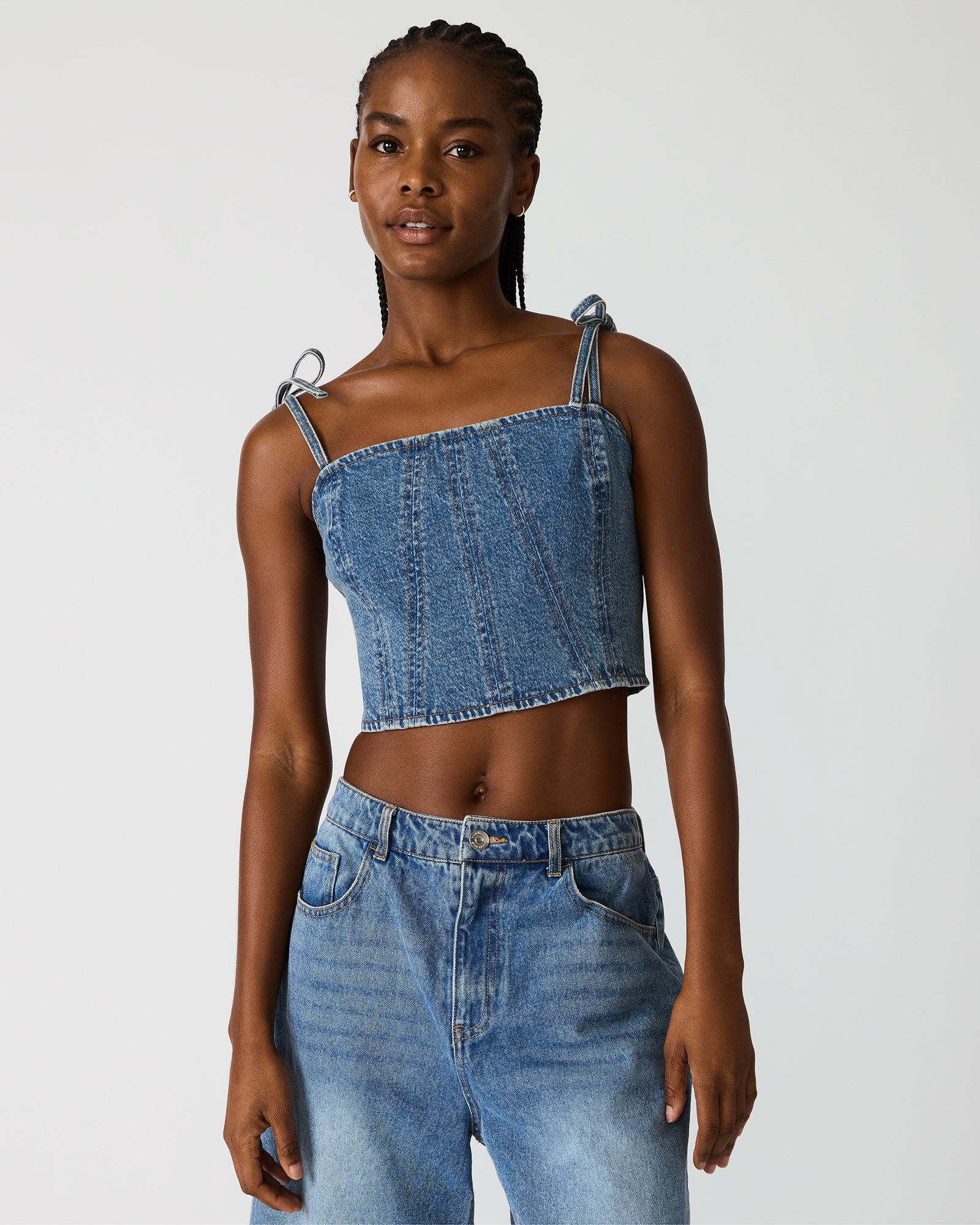 MEAGHAN TOP BLUE HEATHER - Image 2