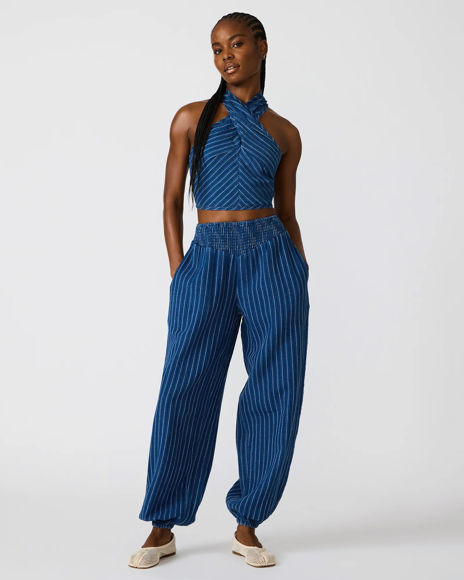 WINNIE TOP MIXED INDIGO - Image 2