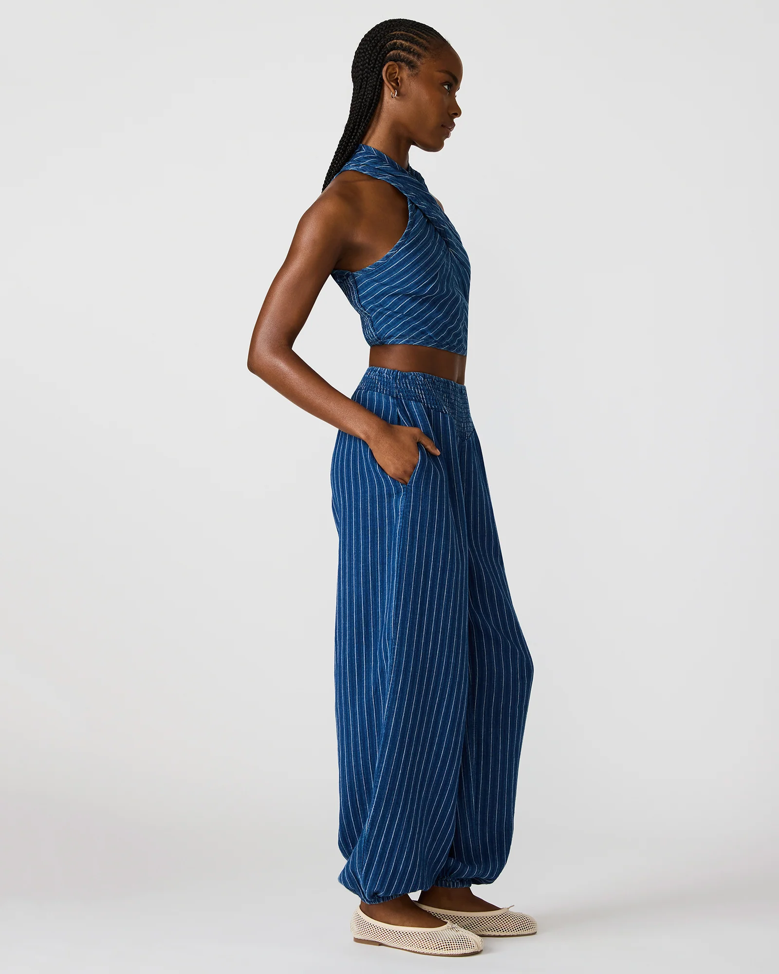 WINNIE TOP MIXED INDIGO - Image 4
