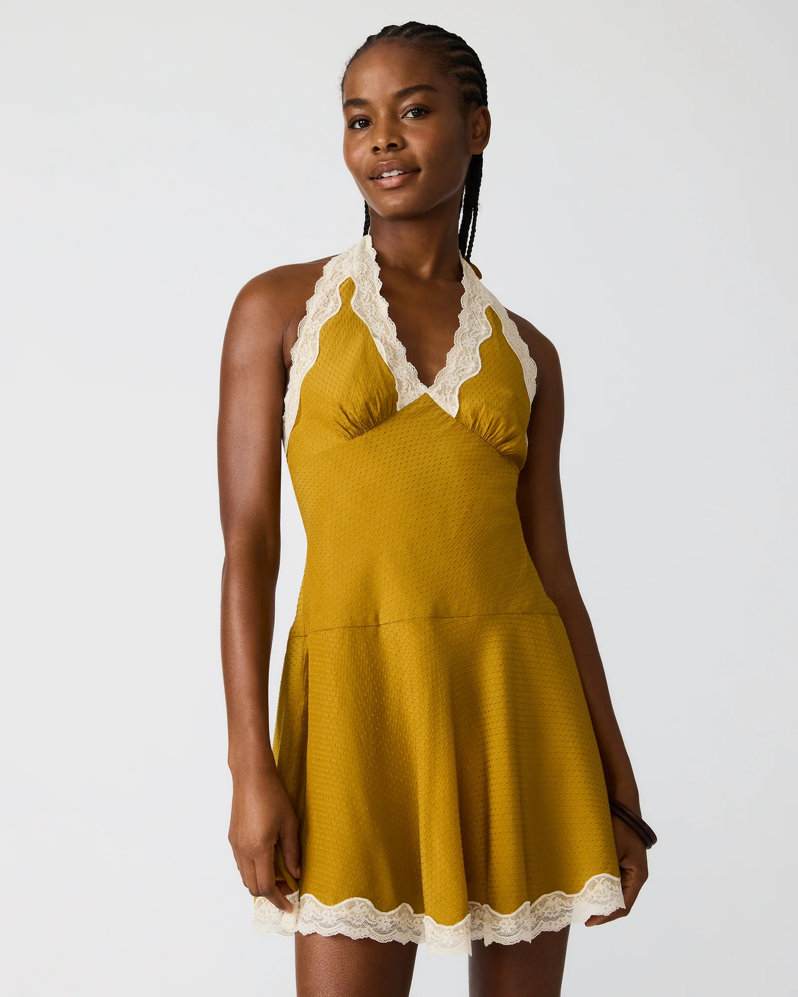LIZA DRESS THYME GREEN - Image 2