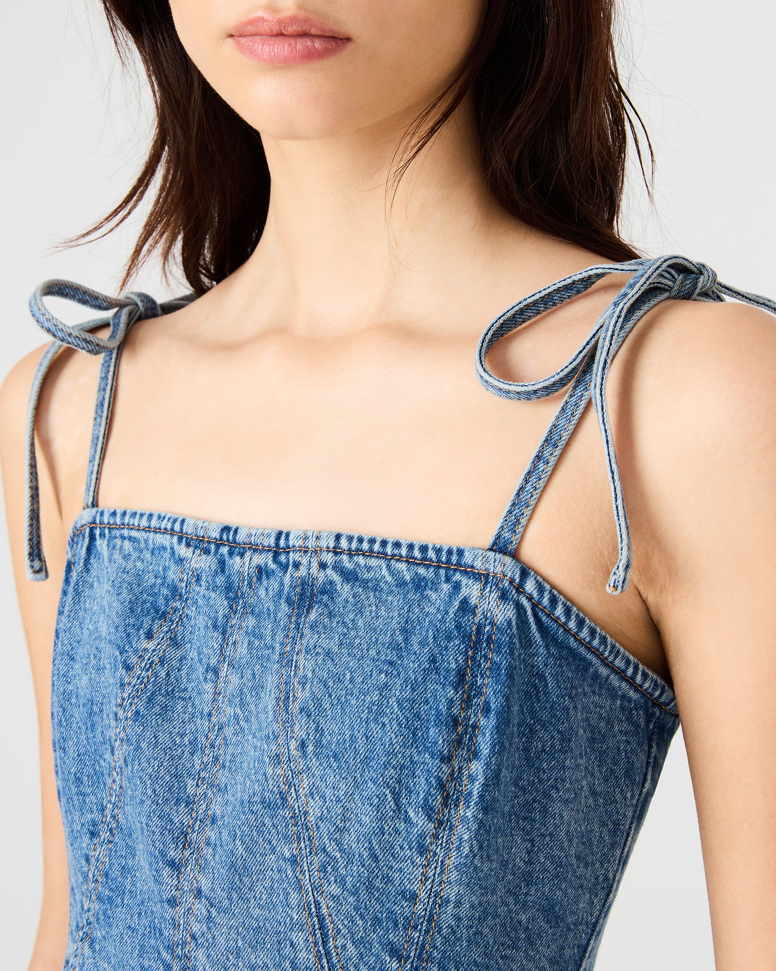 MEAGHAN DRESS BLUE HEATHER - Image 3