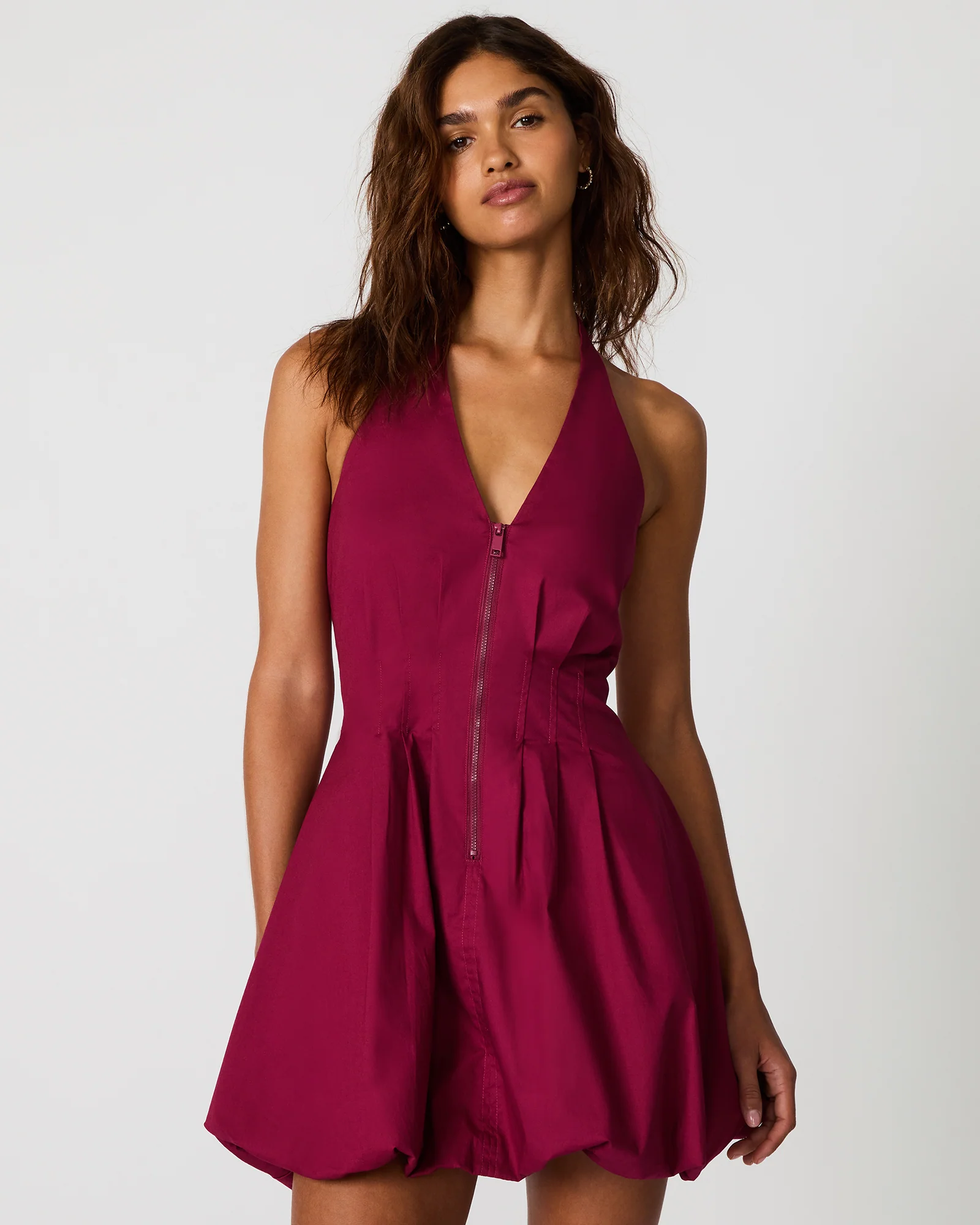 DIANNA DRESS DARK RED - Image 3