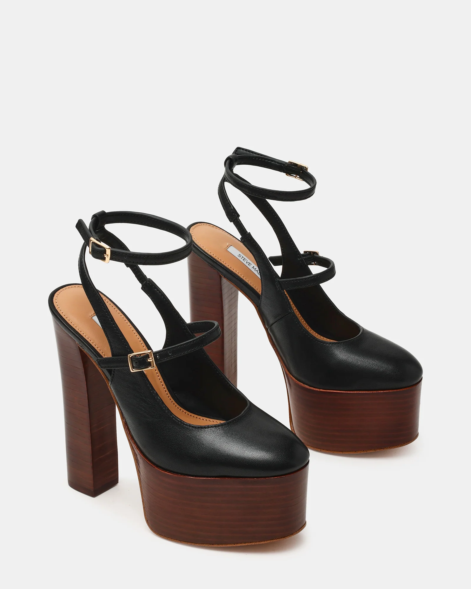 SCOTLYN STACKED BLACK LEATHER - Image 2