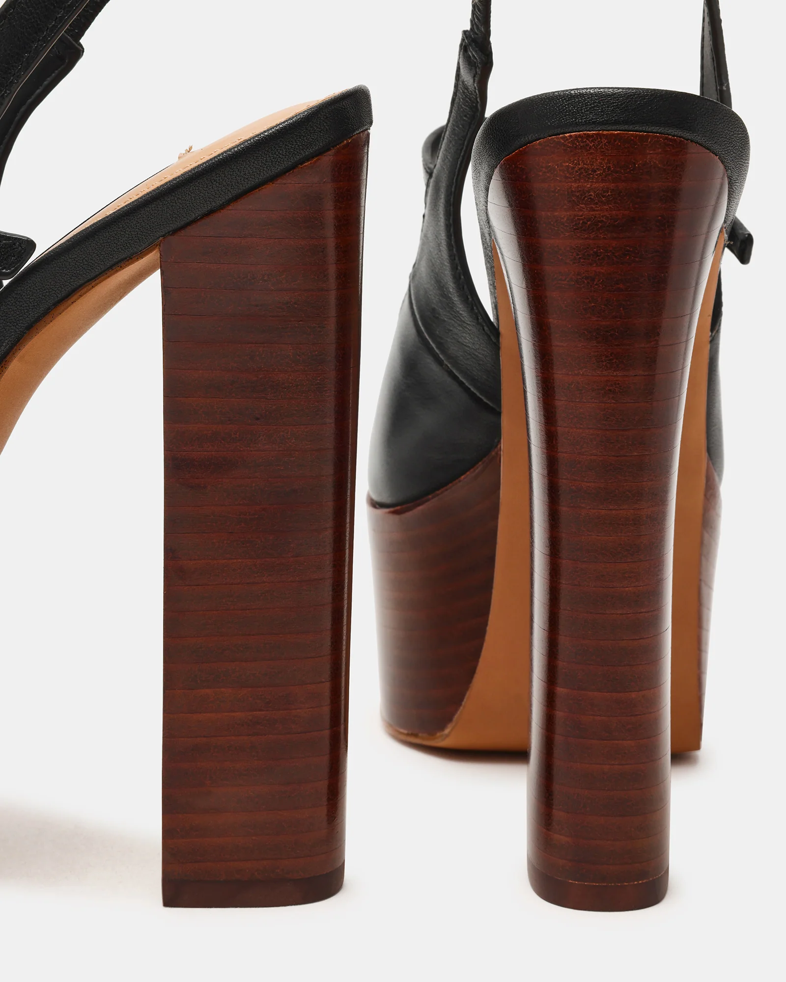 SCOTLYN STACKED BLACK LEATHER - Image 3