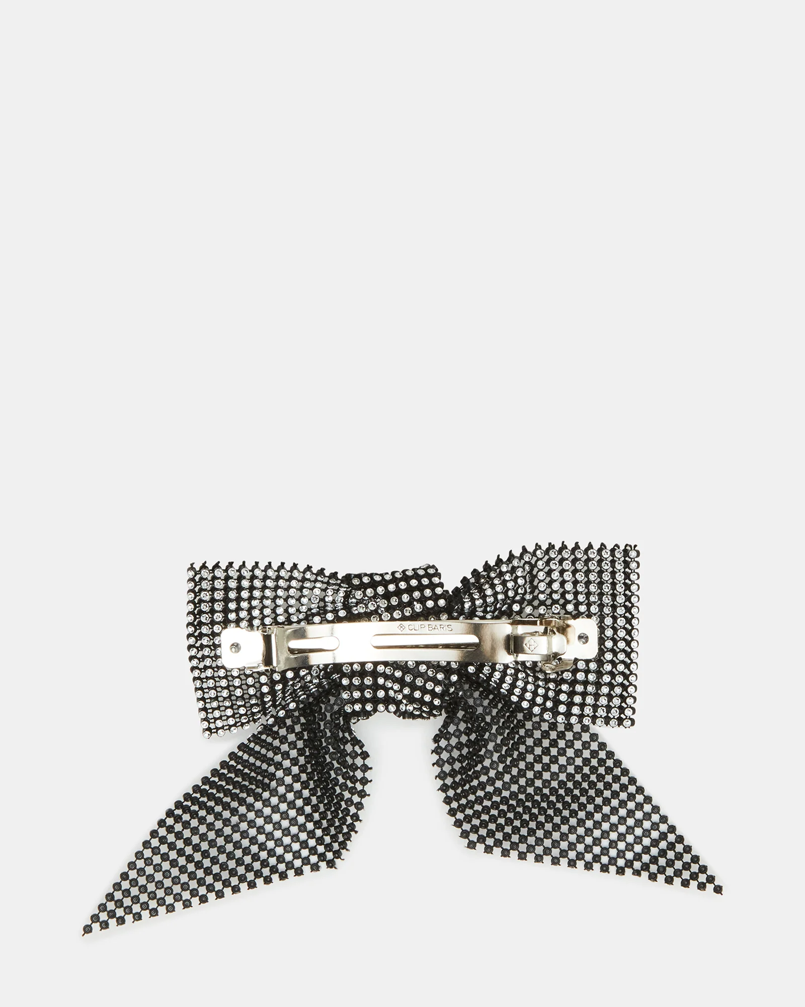 RHINESTONE MESH HAIR BOW BLACK/SILVER - Image 3