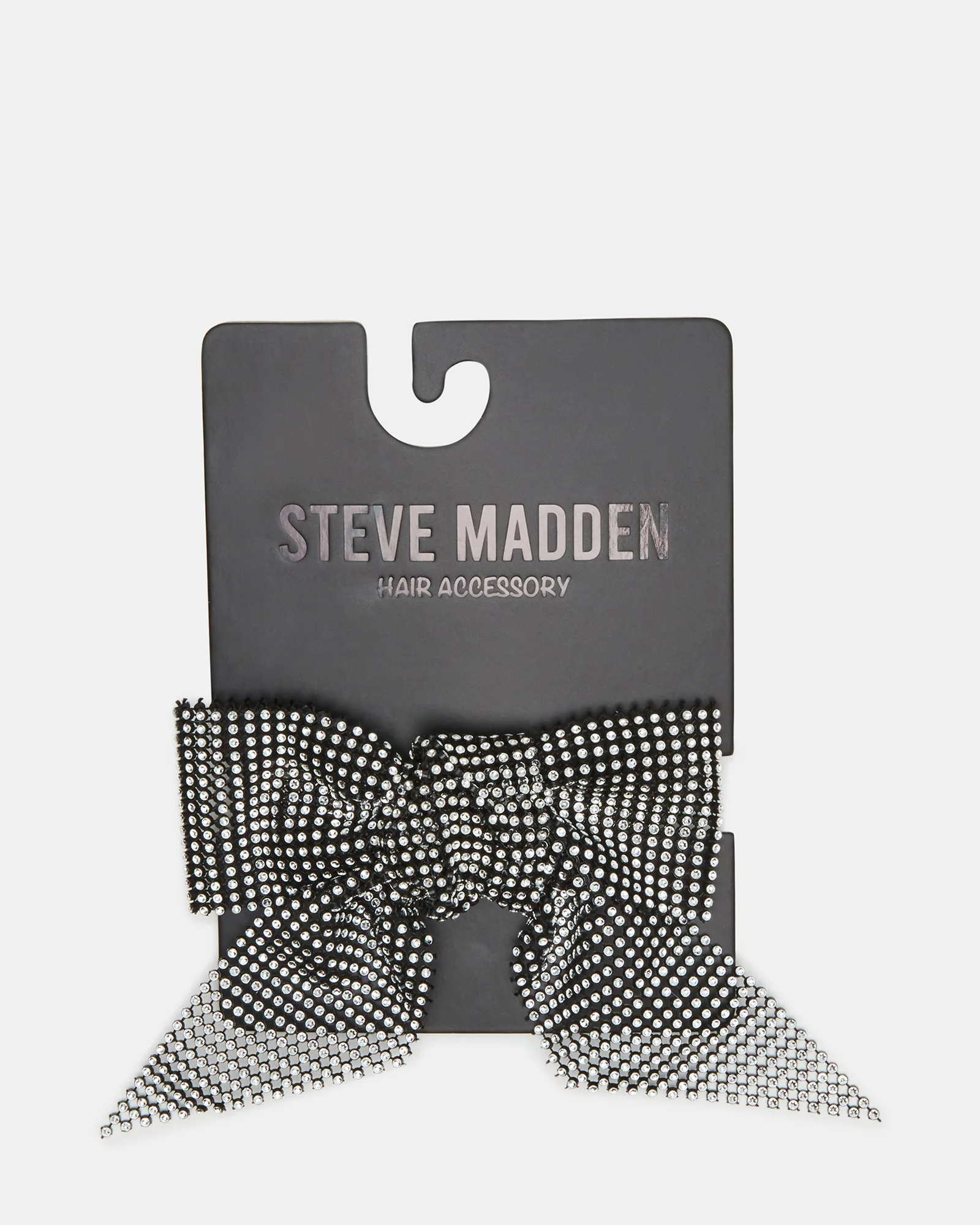 RHINESTONE MESH HAIR BOW BLACK/SILVER - Image 4