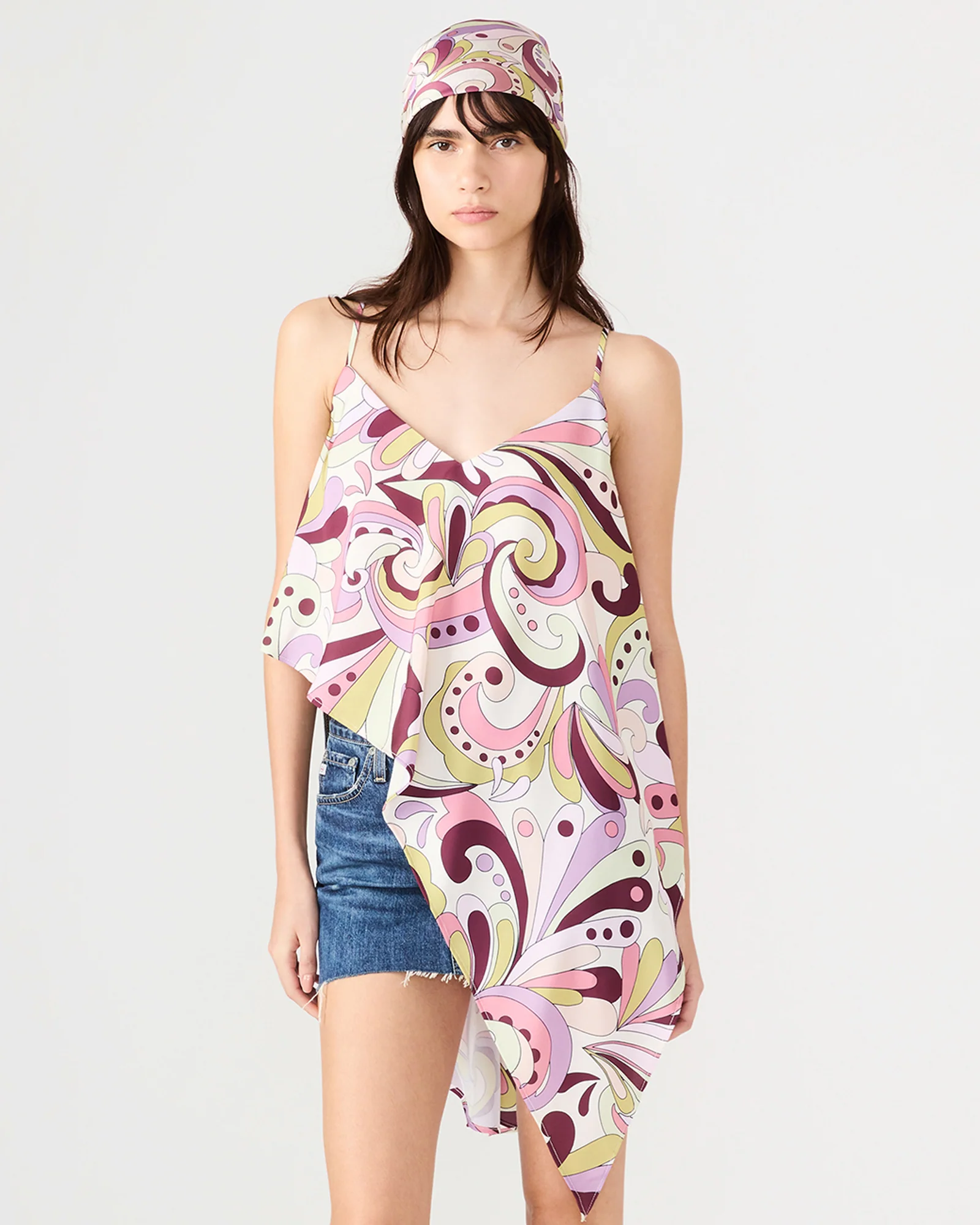 LAVENDER PRINTED SCARF - Image 5