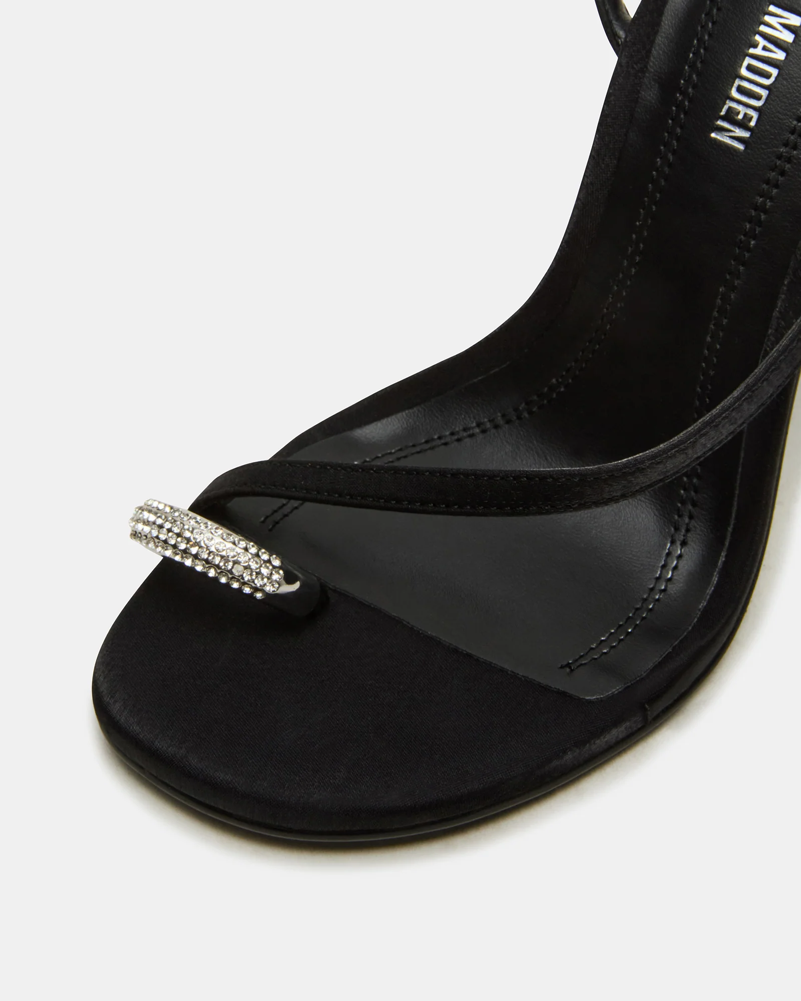 TIA RHINESTONES BLACK SATIN - Image 3