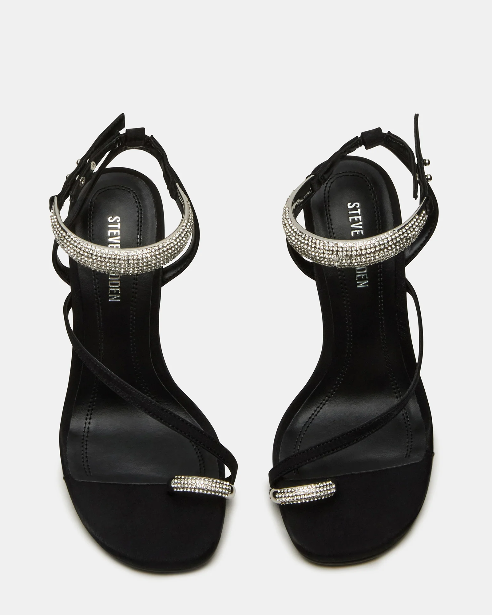 TIA RHINESTONES BLACK SATIN - Image 4