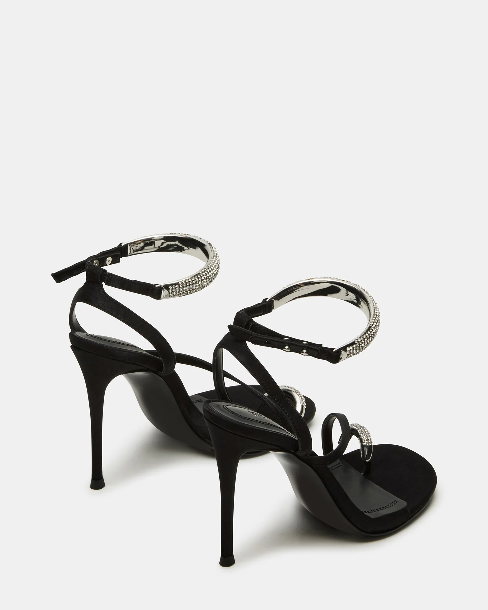 TIA RHINESTONES BLACK SATIN - Image 5