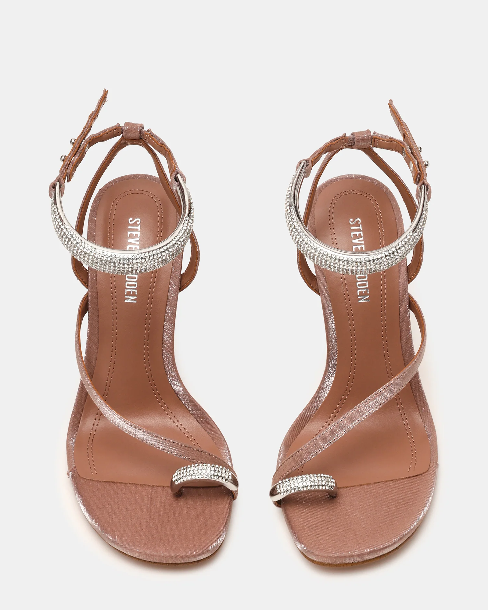 TIA RHINESTONES MOCHA SATIN - Image 4
