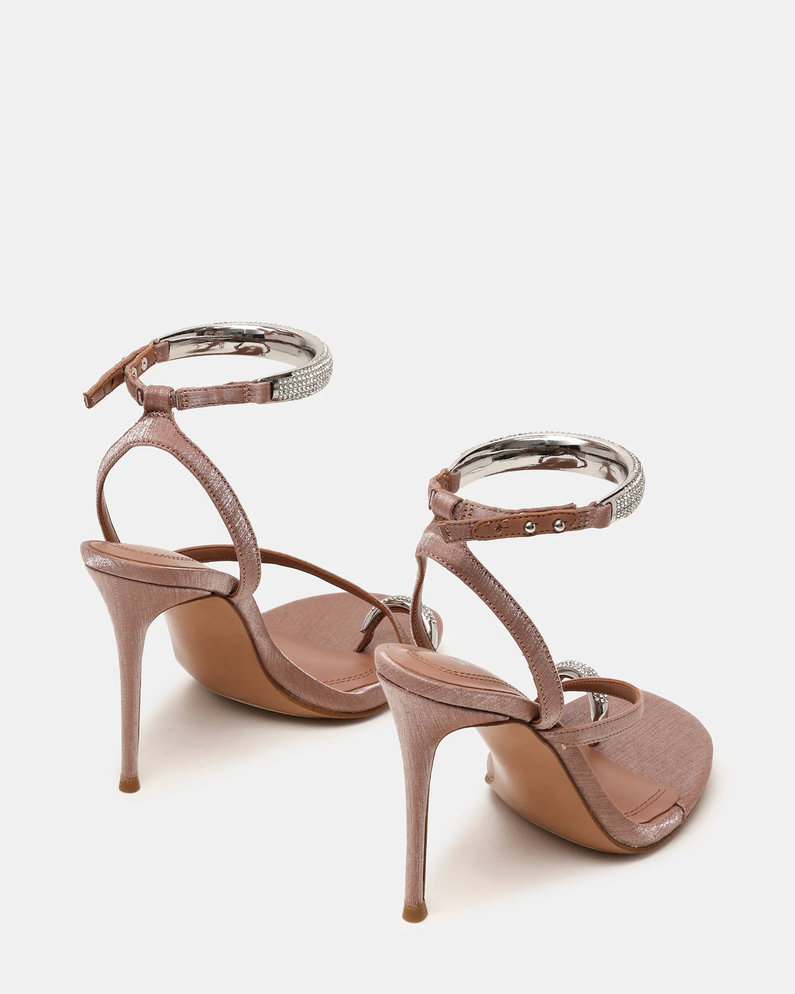 TIA RHINESTONES MOCHA SATIN - Image 5