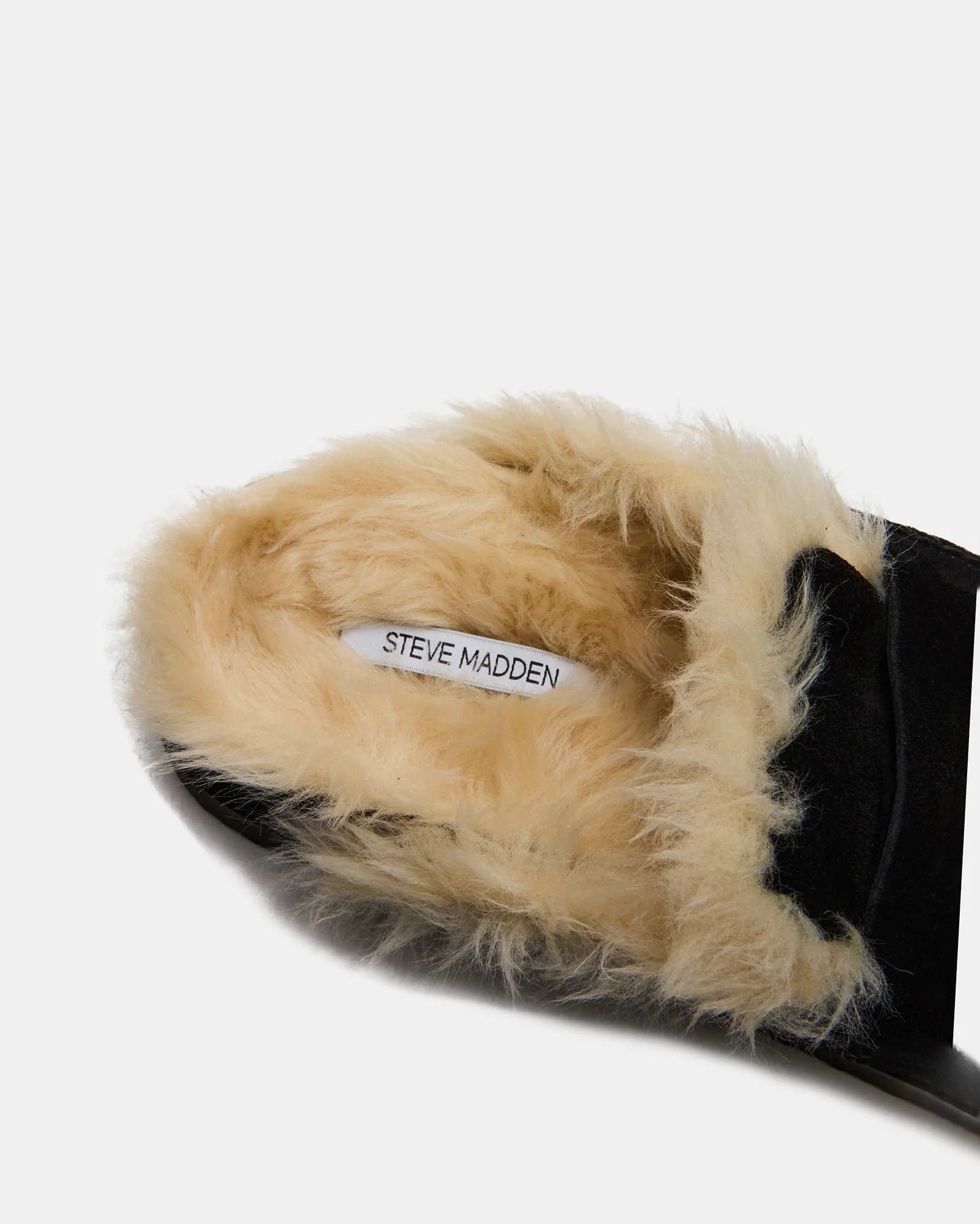 TOBIN FAUX FUR BLACK SUEDE - Image 3